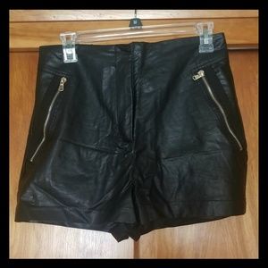 Forever 21 faux leather shorts